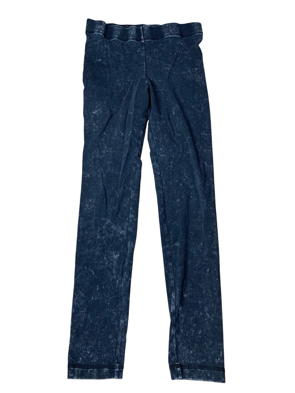 Vintage Style Acid Wash Leggings Black/Grey – Size Medium